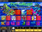 tabella pagamenti slot crazy chameleons
