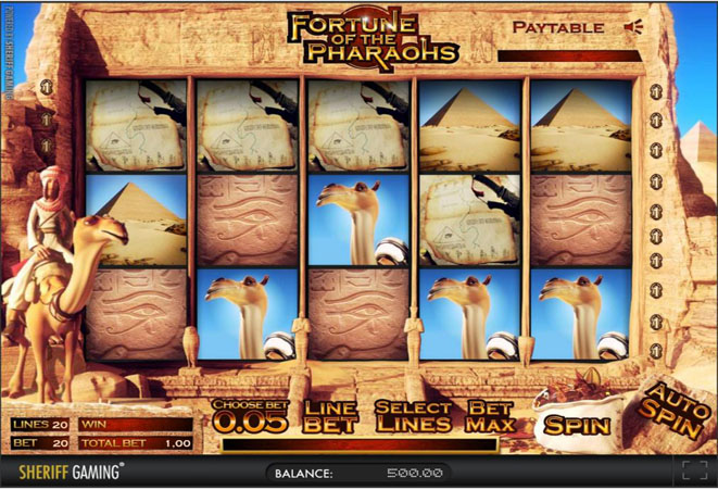 slot machine fortune of the pharaohs