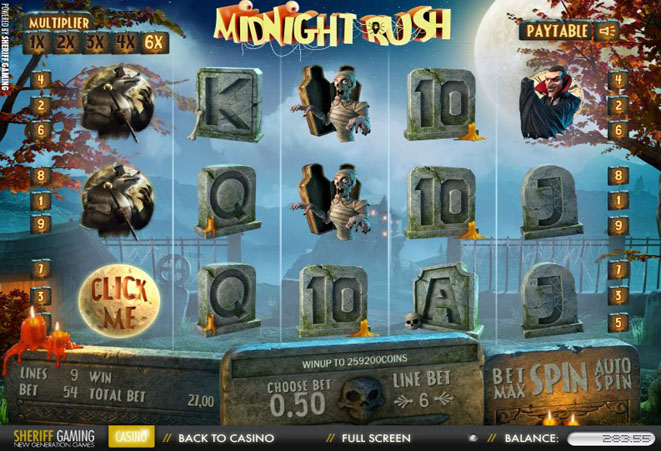 slot online midnight rush gratis
